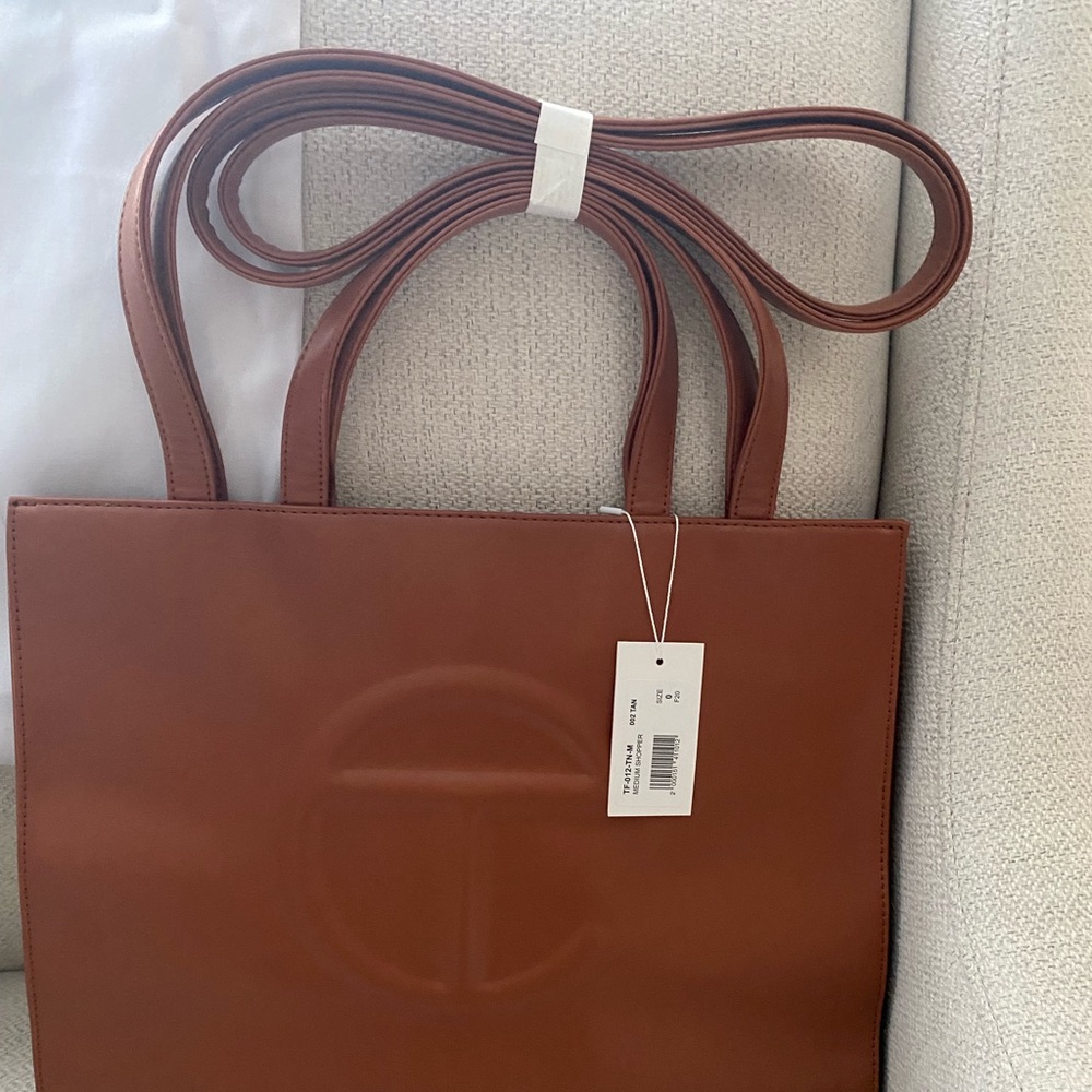 Telfar medium tan #telfeezy